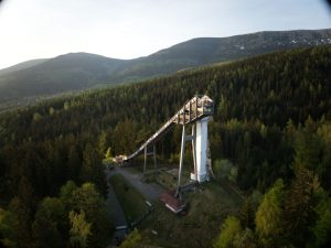 Skocznia narciarska – wieża widokowa Orlinek